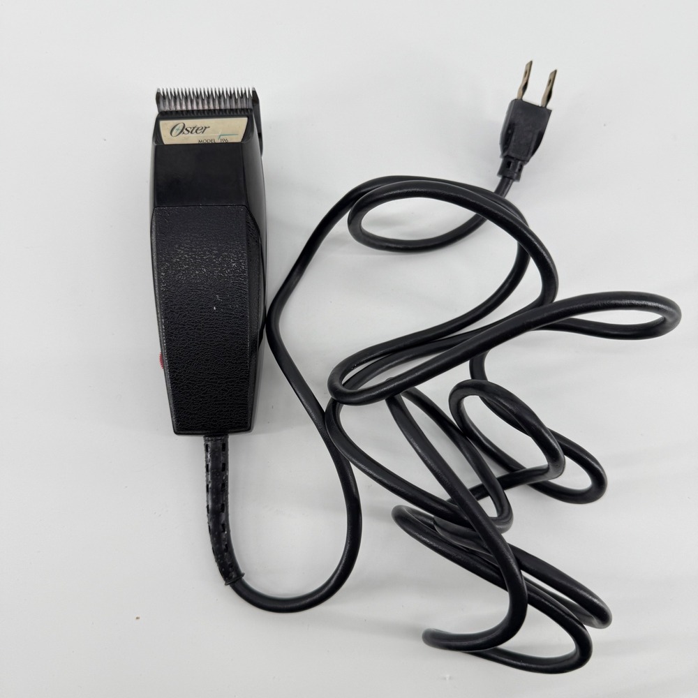 Oster Hair Clippers Black Solid Plastic Model 196 Corded Grooming